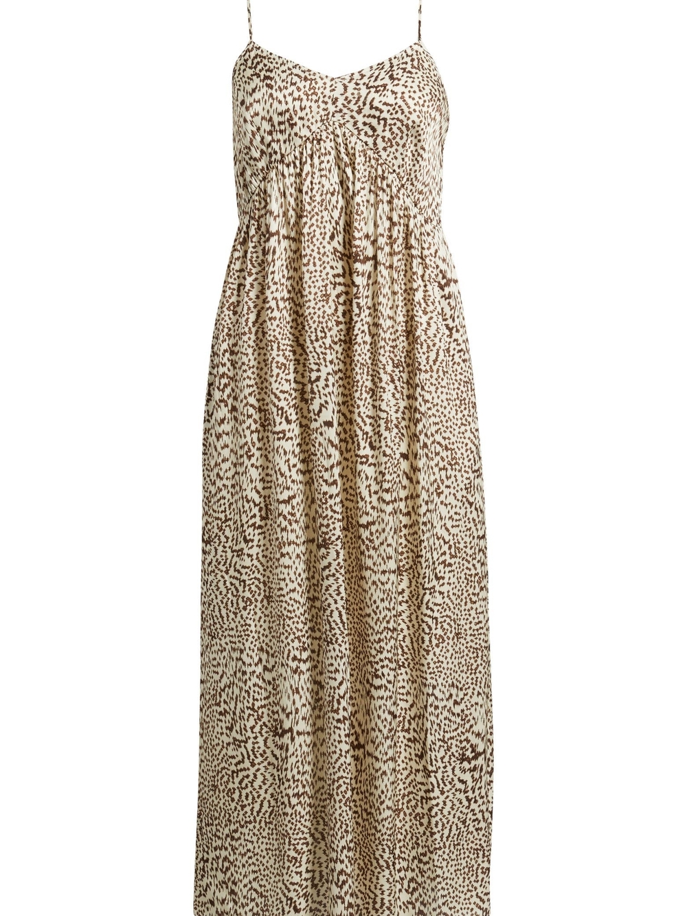 Strappy Gathered Midi Dress